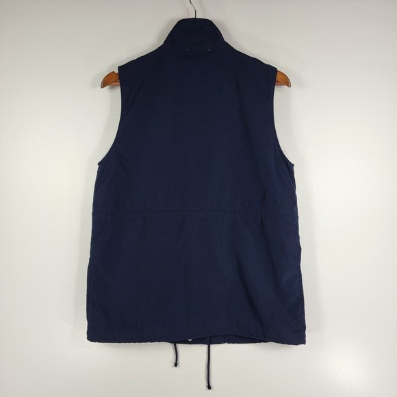 Entro Blue Full Zip Vest Drawstring Womens Medium Outdoors Hiking - Picture 3 of 7